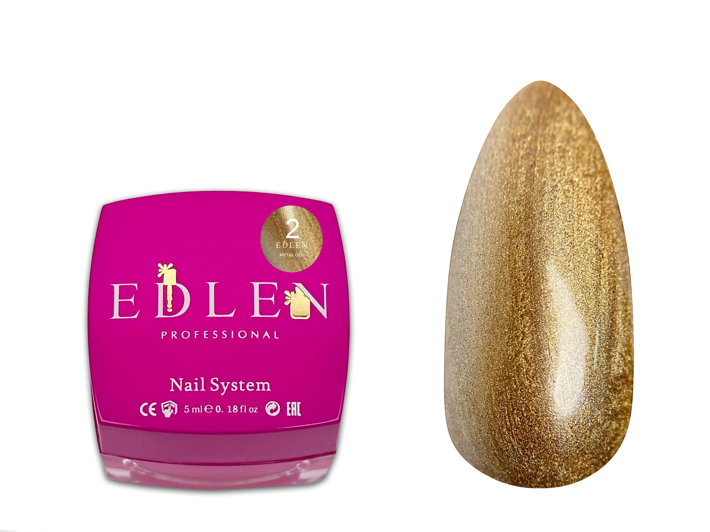 Metal gel Edlen №02 - Зображення 2