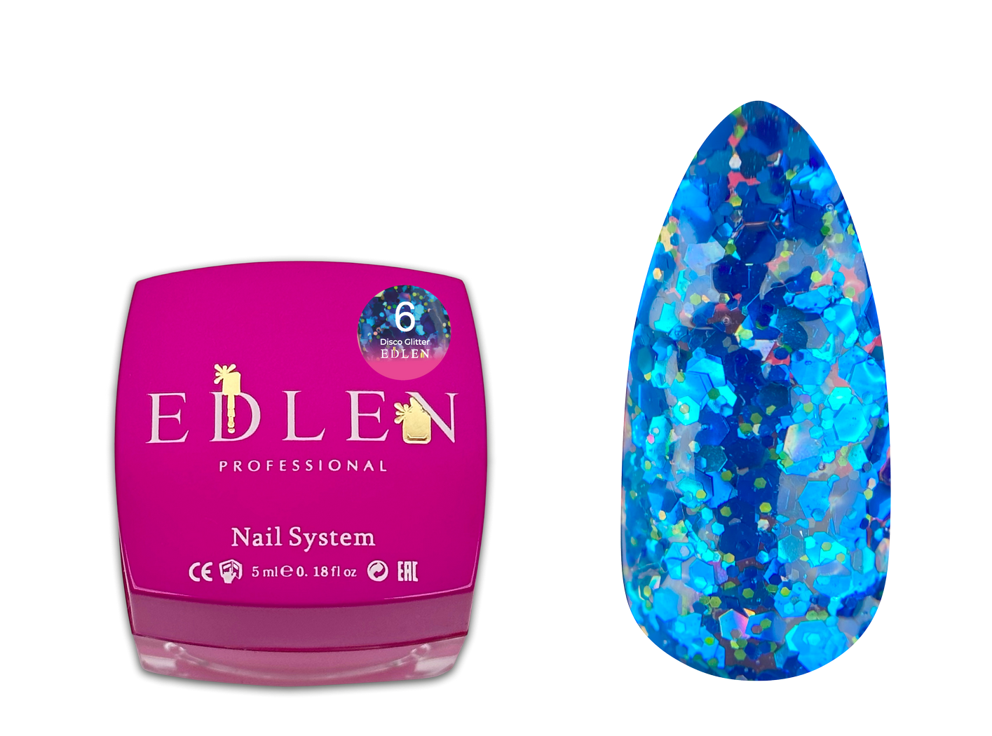 Disco glitter Edlen №06