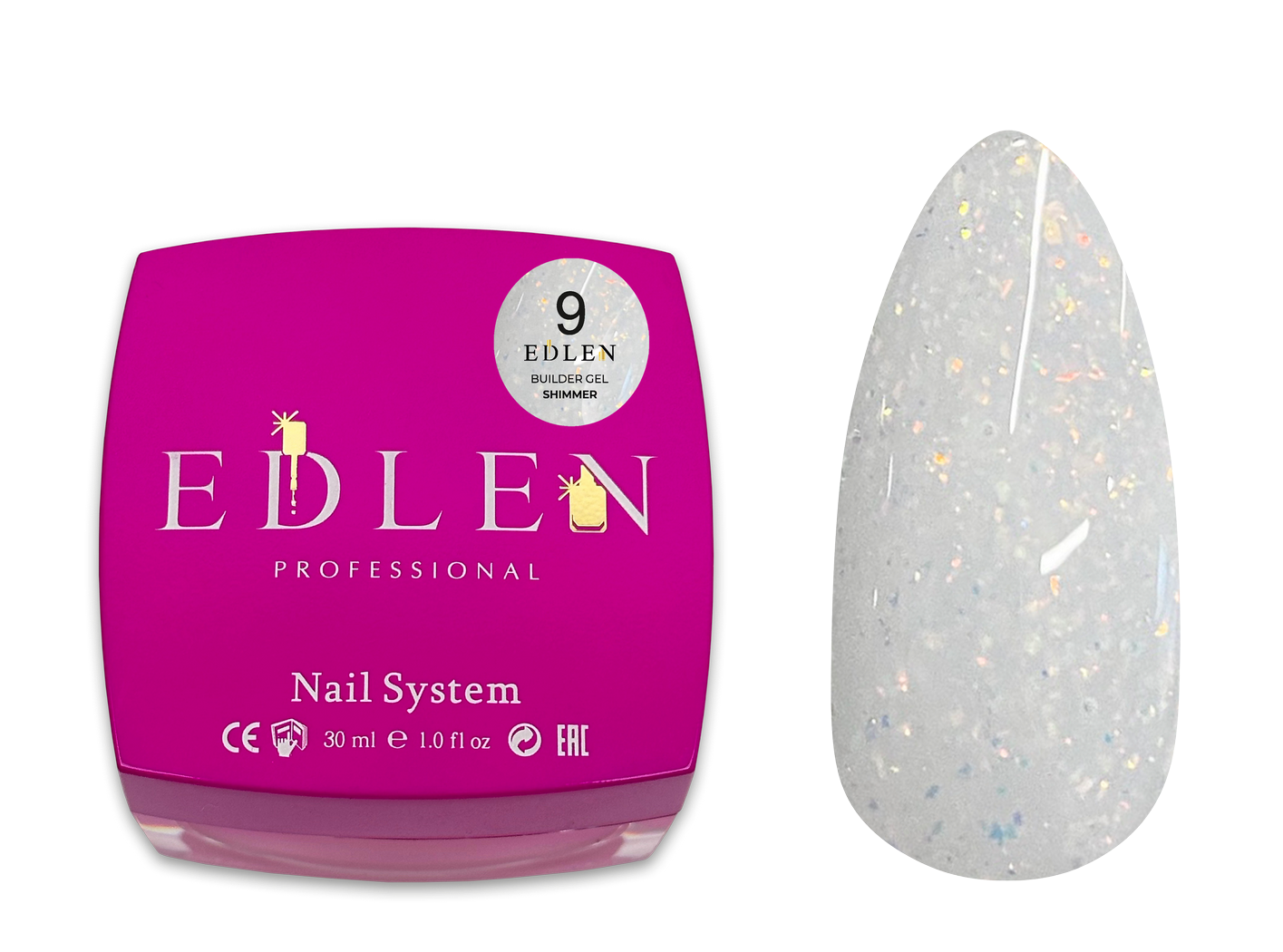 Builder gel Shimmer Edlen №09 - Зображення 3
