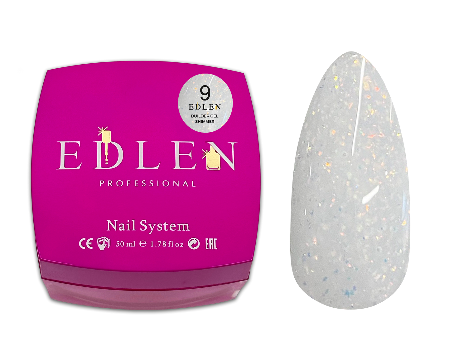 Builder gel Shimmer Edlen №09 - Зображення 2