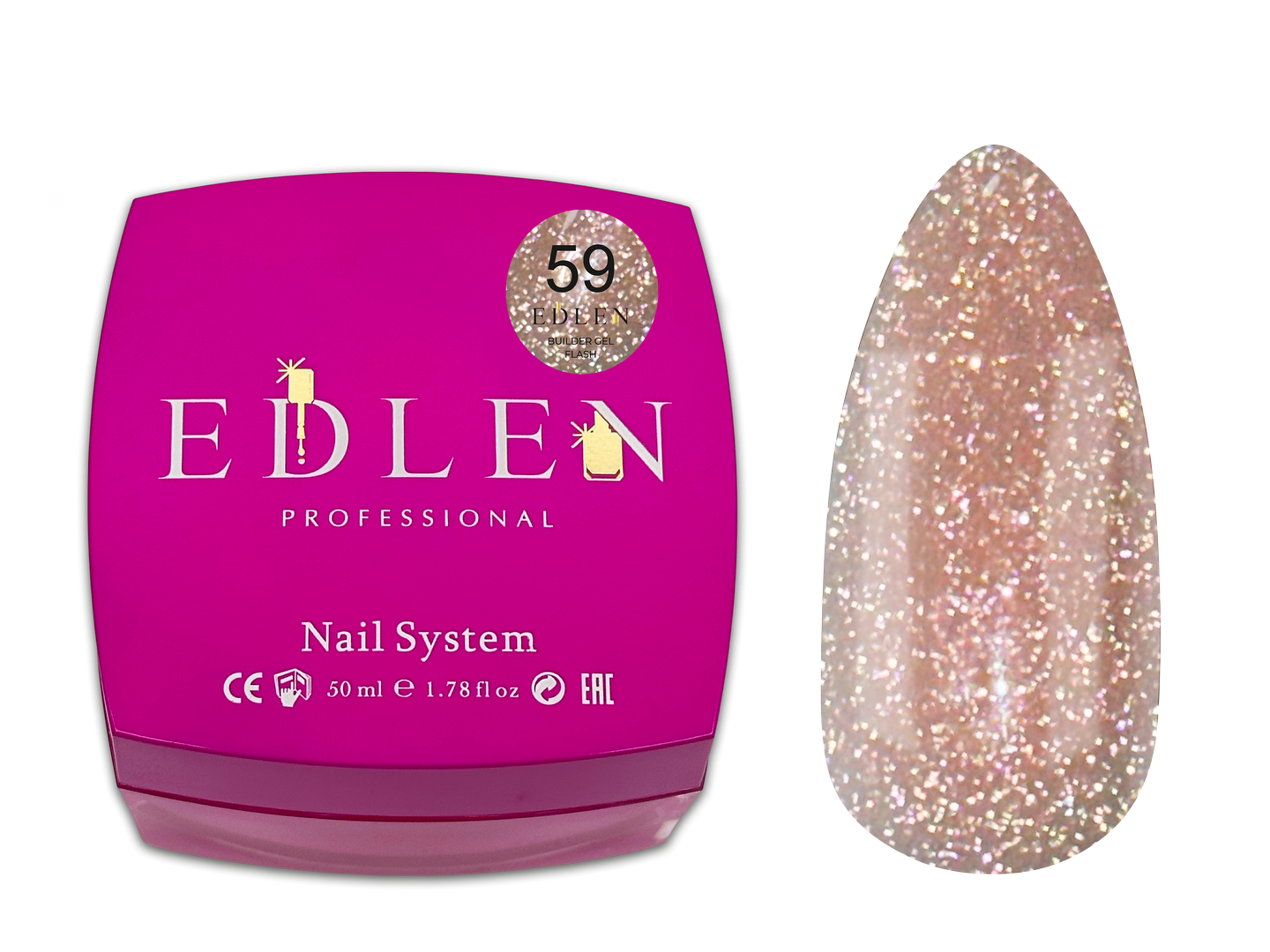 Builder gel Flash Edlen №59 - Зображення 3