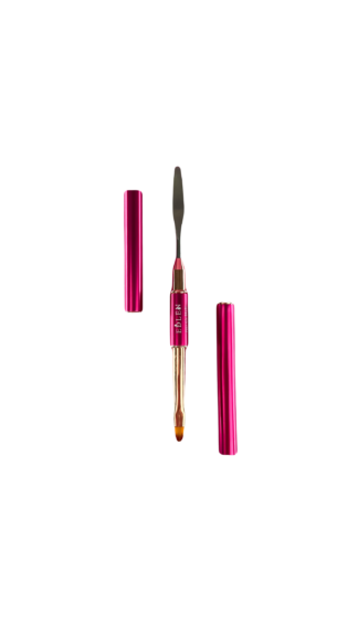 Double-sided brush-spatula for Poly gel Edlen
