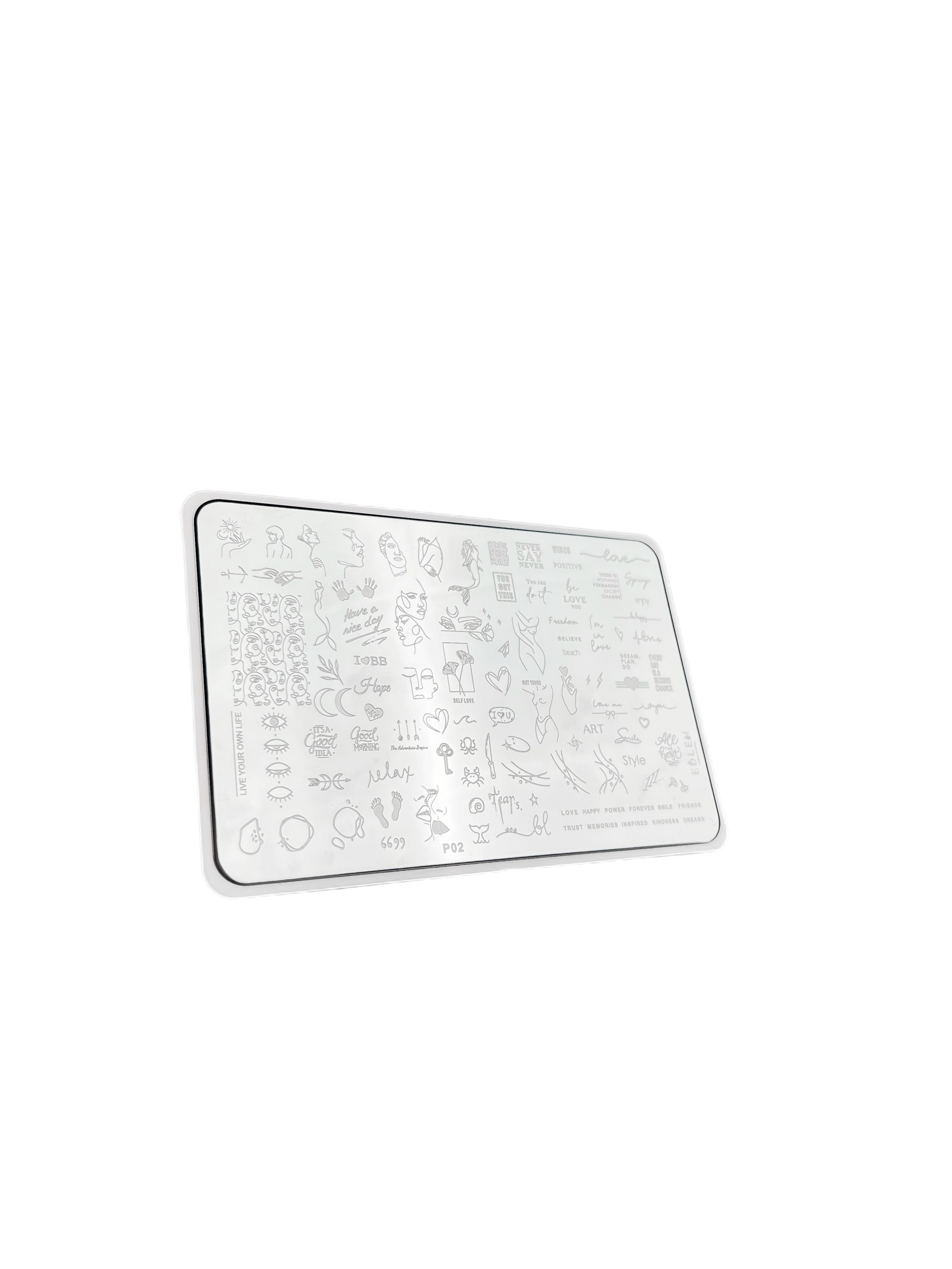 Stamping plate Edlen №P-02 Mind inspiring