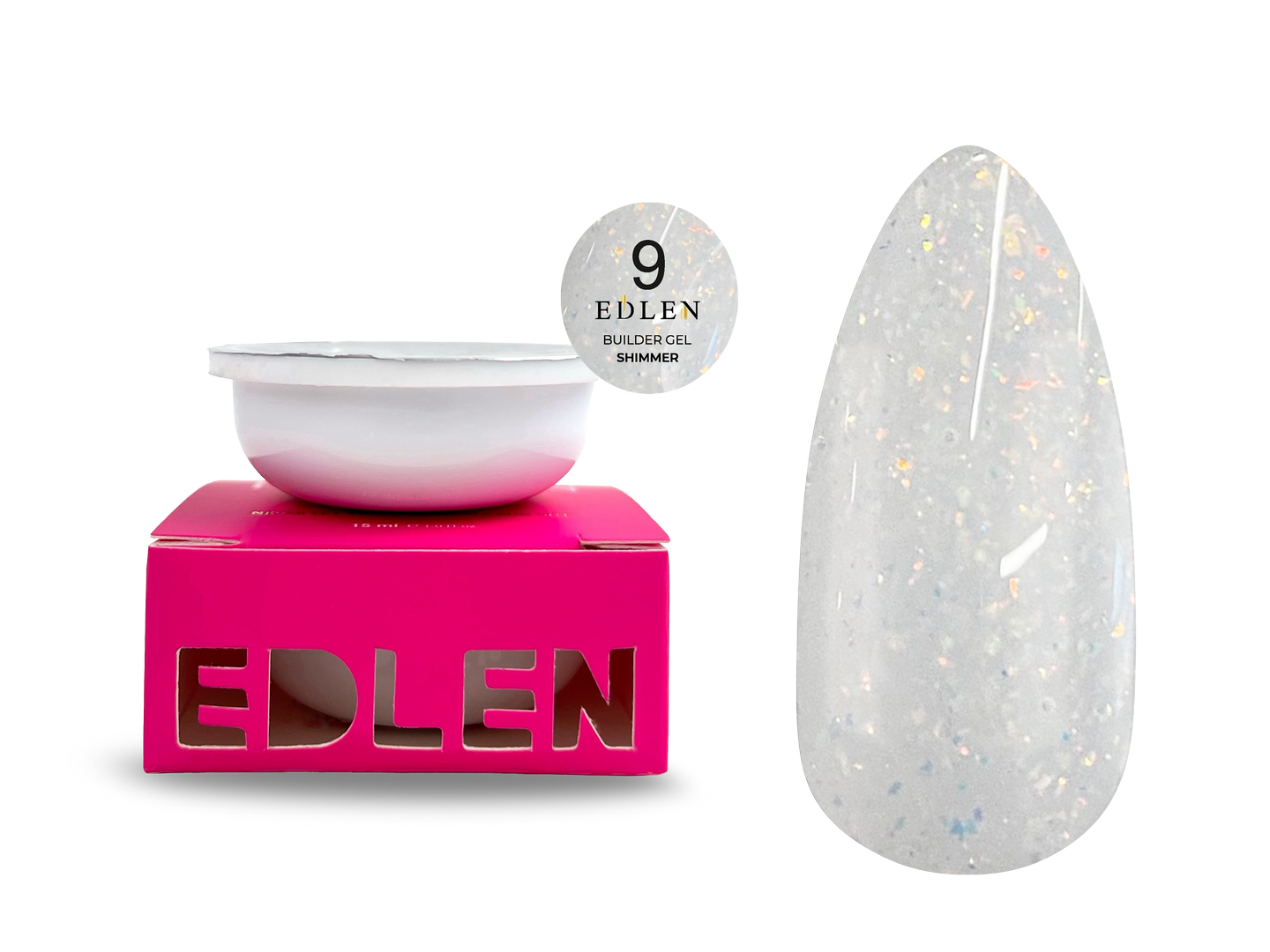 Refill Builder gel Shimmer Edlen №09
