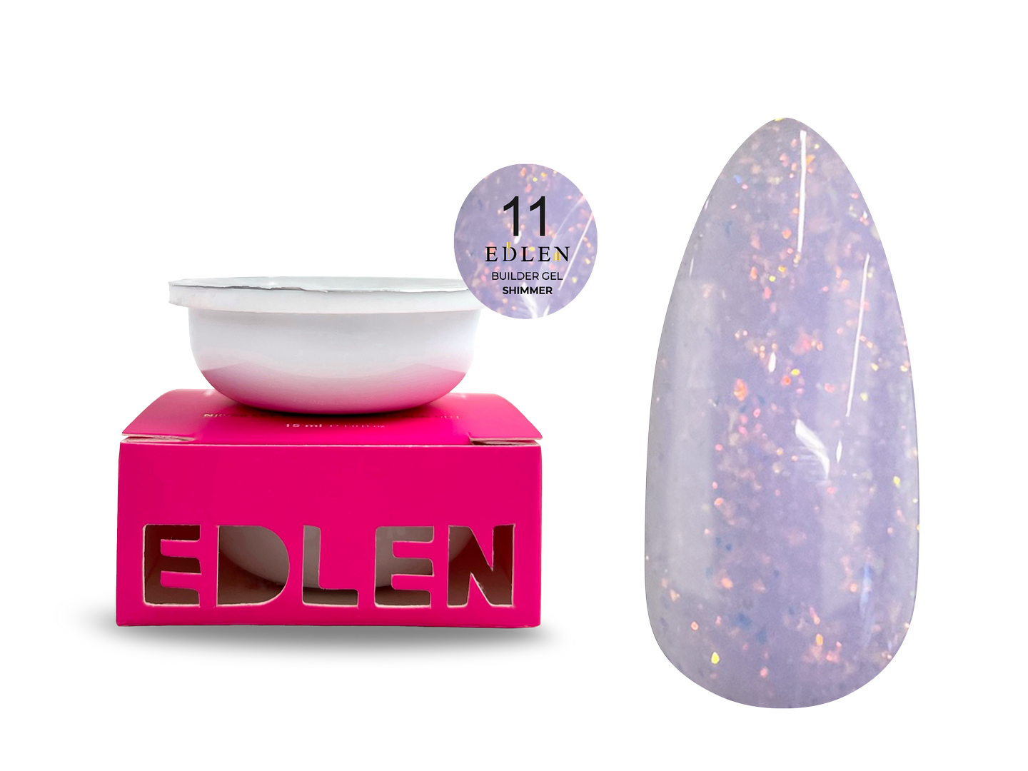 Refill Builder gel Shimmer Edlen №11