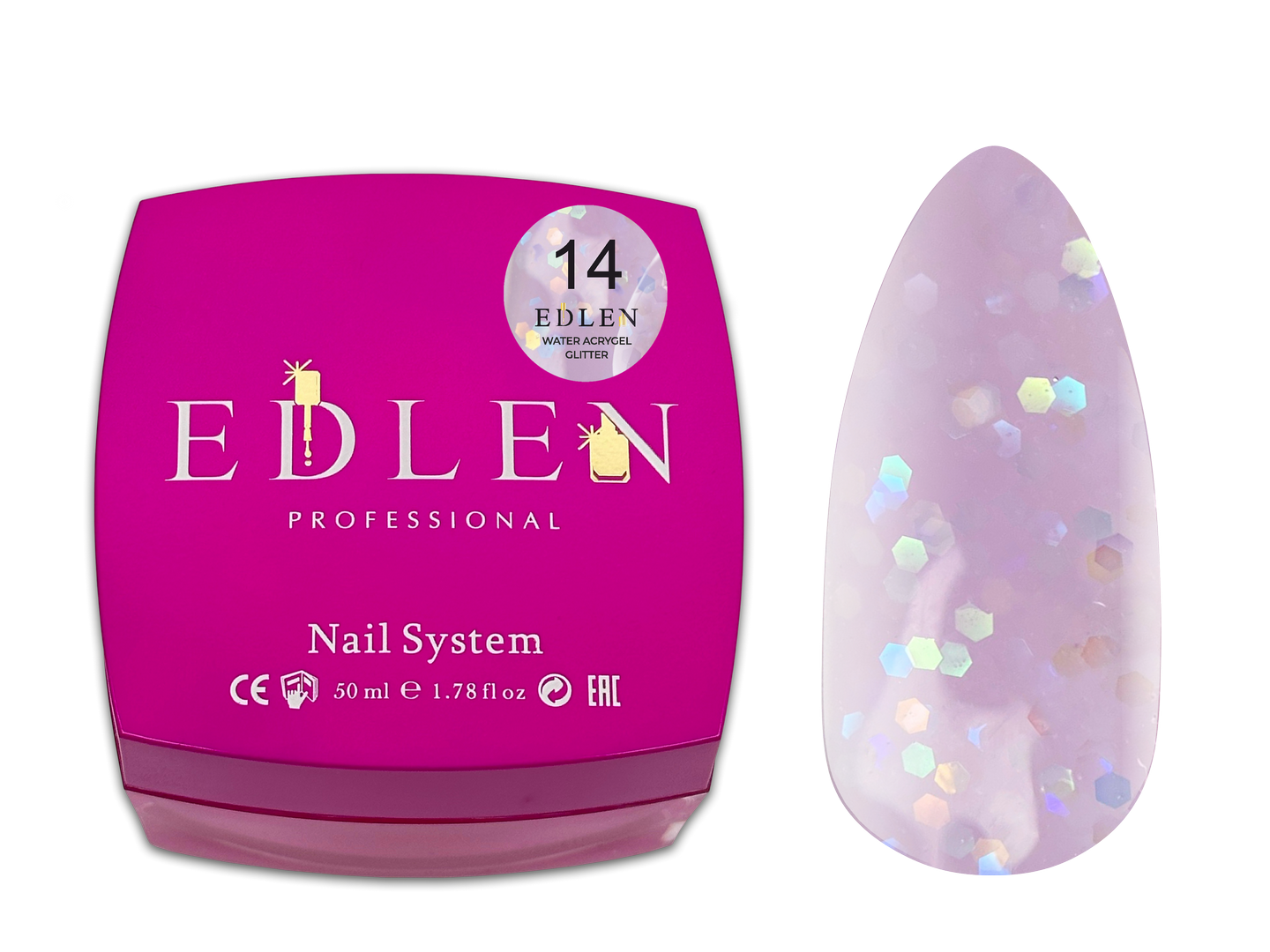Water acrygel Glitter Edlen №14 - Image 4