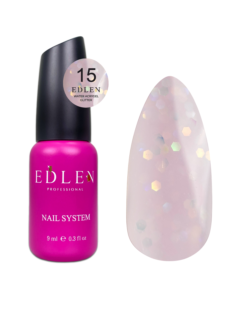 Water acrygel Glitter Edlen №15