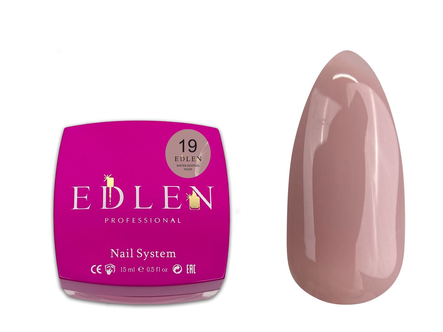 Water acrygel Nude Edlen №19 - Зображення 3