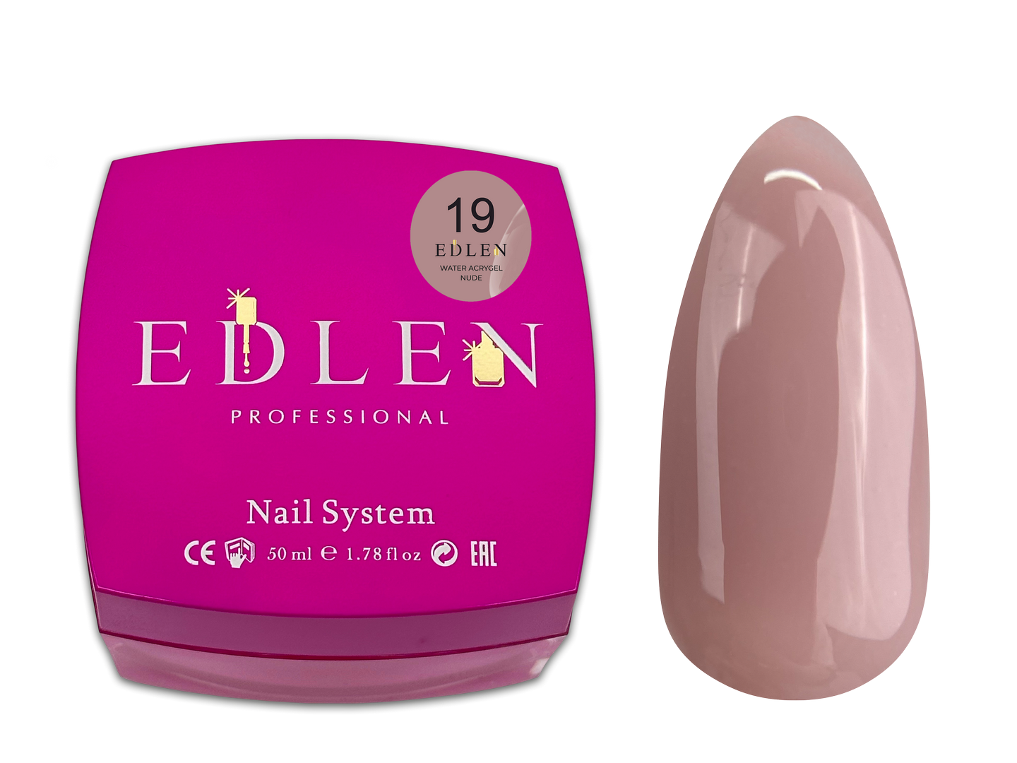 Water acrygel Nude Edlen №19 - Зображення 5