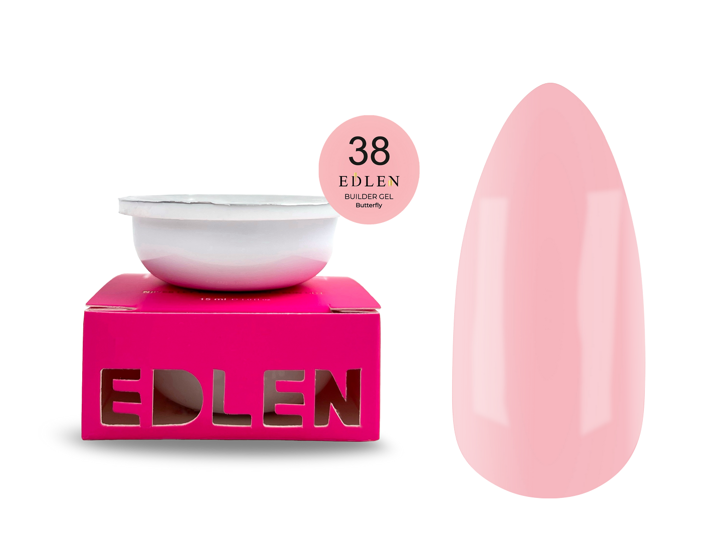 Refill Builder gel Butterfly Edlen №38