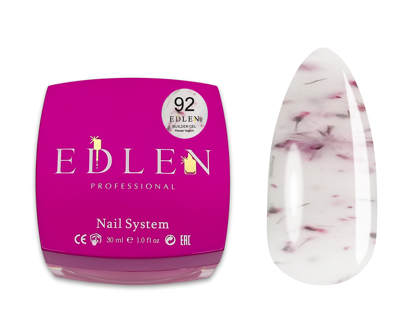 Builder gel Flower Yogurt Edlen №92 - Зображення 3