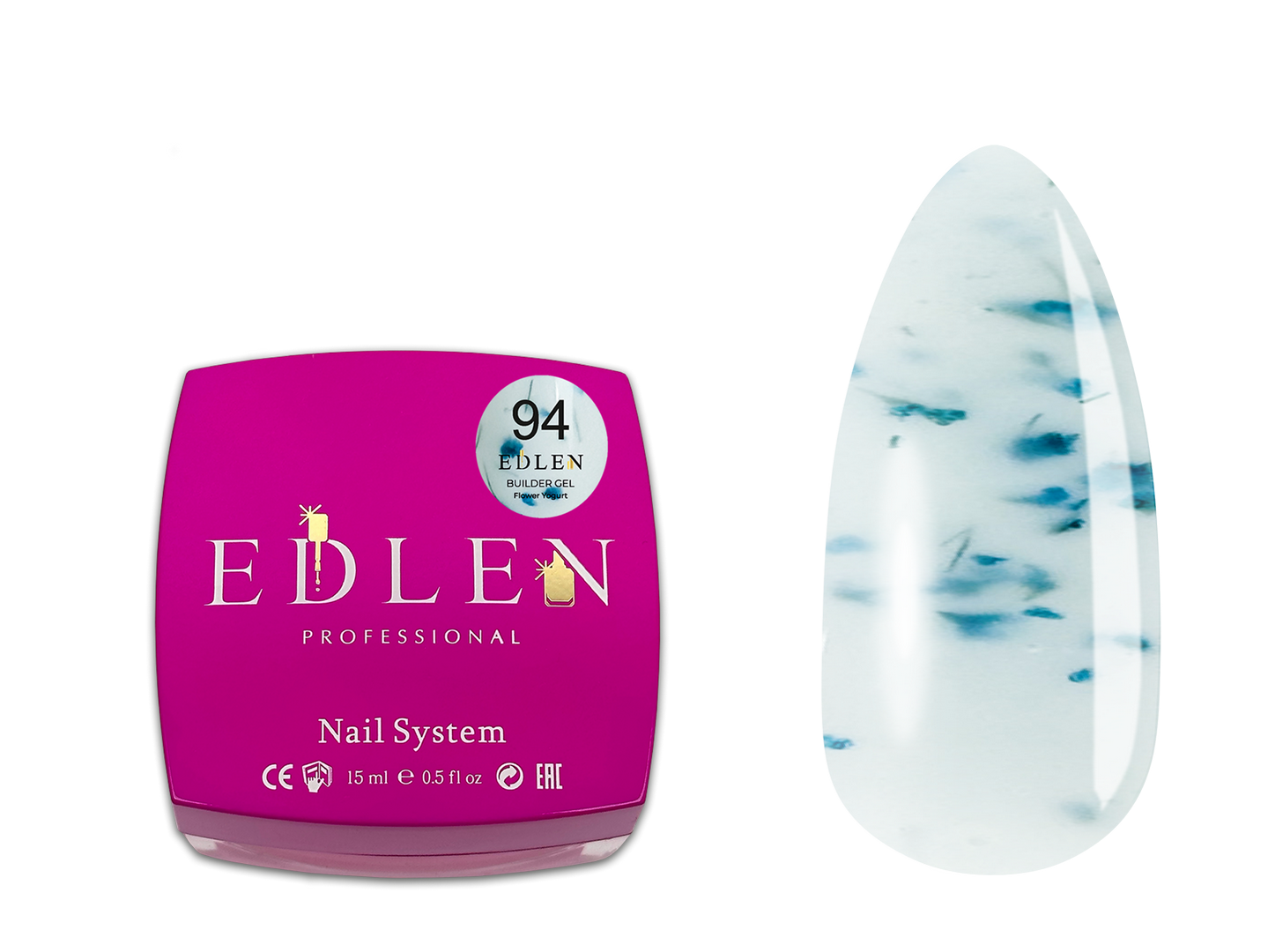 Builder gel Flower Yogurt Edlen №94 - Зображення 2
